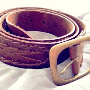 Calvin Klein solid leather belt Medium